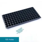 105 Hole Biodegradable Nursery Seedling Tray Agriculture With Water Channel
