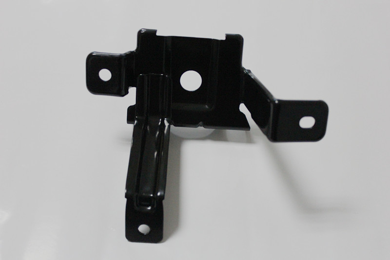 metal stamping parts, black coated steel stamping support bracket