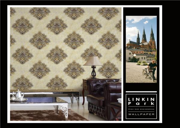 Buy cheap PVC Classic Vintage Style Floral Wallpaper , Vintage Living Room Wallpaper Non Toxic from wholesalers