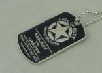 Military Die Casting Zinc Alloy Metal Pet Tag Dog Id Tags Nickel Plating