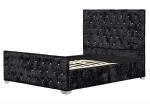 BSCI Upholstered Bed Frame With Diamond Headboard European Style Customized