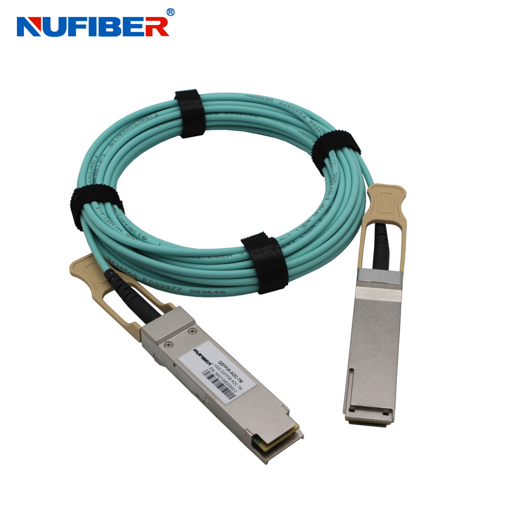 Optical Active QSFP28 To QSFP28 AOC Ethernet Cable 100G 26AWG