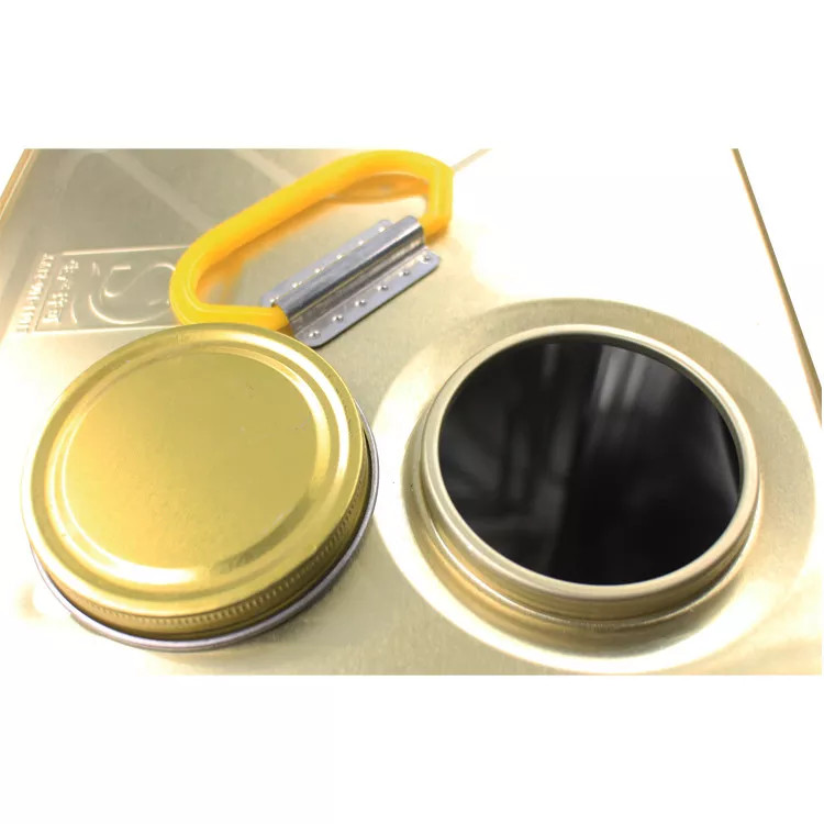 20L Gold Square Chemical Oil Storage Can With Screw Lid ODM 235*235*378mm