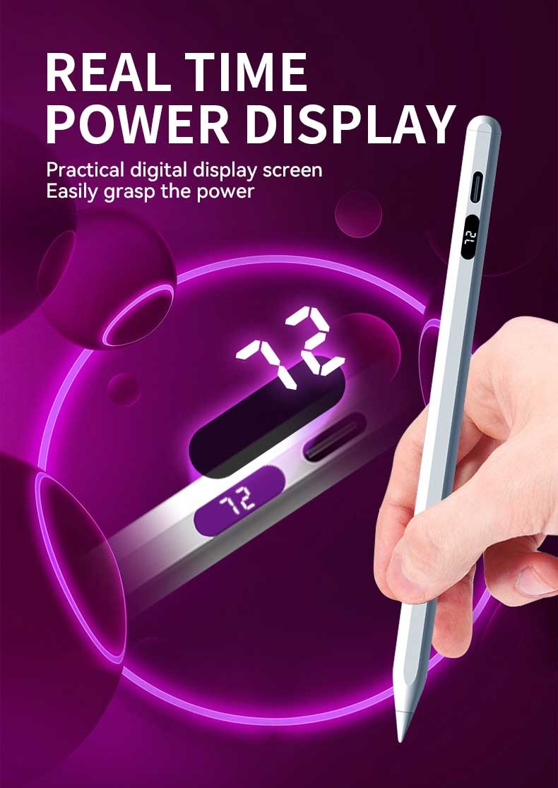 Aluminum Silicone Tablet Stylus Pencil Column No Delay Stylus Pen For Ipad