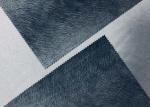 210gsm Luxury Velvet Fabric / Velvet Cloth Material Peacock Grain Color
