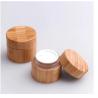 Buy cheap Wooden Round Bottle Natural Bamboo Container Cosmetic Jar Packaging Inner Glass from wholesalers