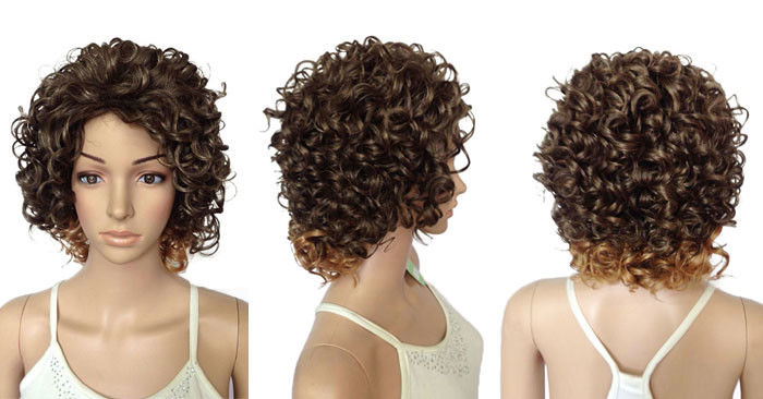 6 inch -36 inch Heat Resistant Short Curly Bob Wigs For Black Women
