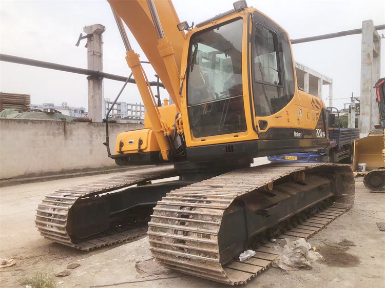 Korea Original 80cm Crawler Chain 22 Ton Used Hyundai 220 Excavator 1889 Working Hours