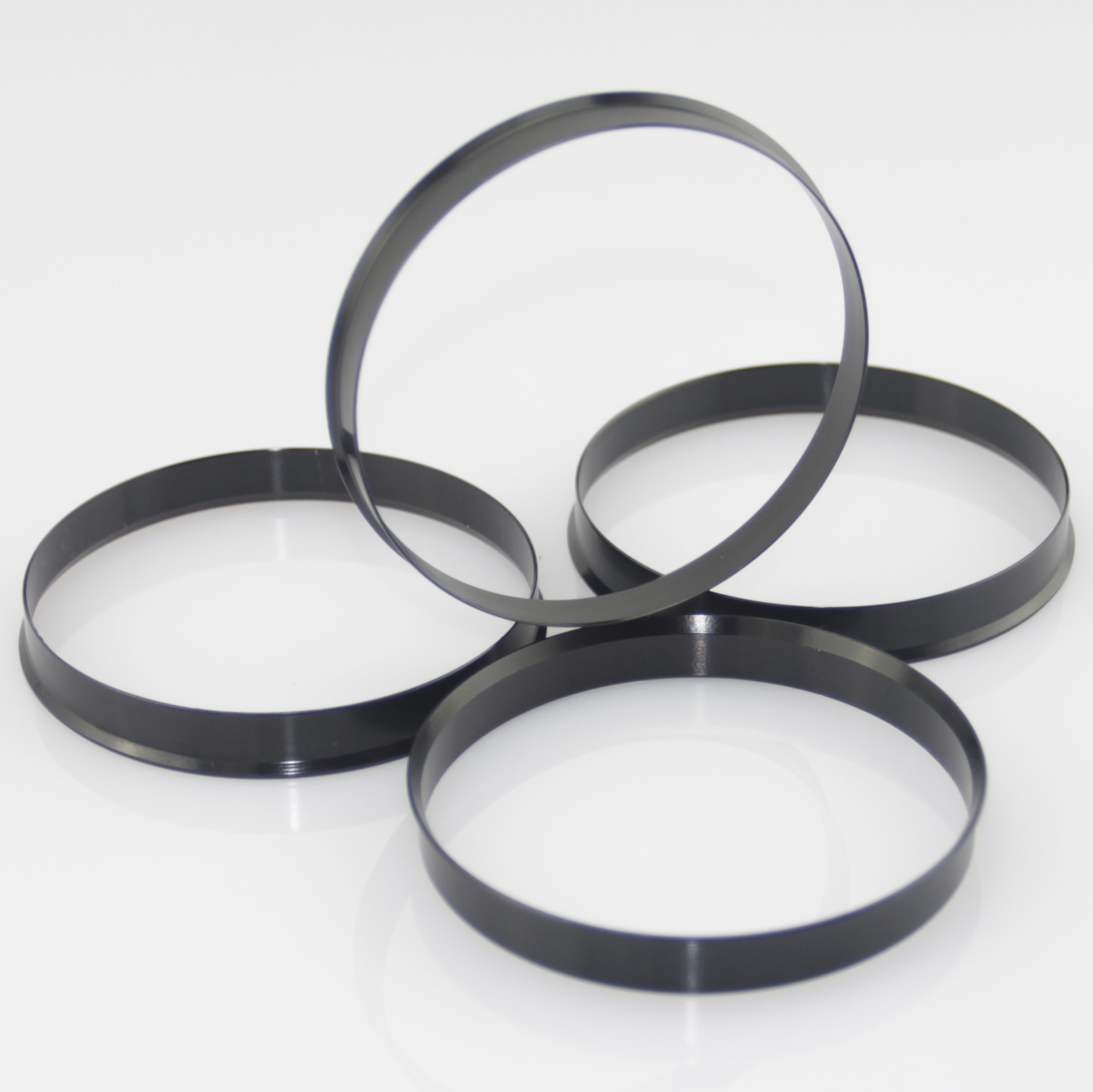Aliuminum OD74.1 ID72.6 Wheel Hub Centric Rings With Anodize Coatings