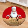 Buy cheap 80cm red Round Santa Claus Elk Christmas Festive Floor Mat Anti SlipCircular office mat from wholesalers