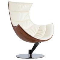 Buy cheap Designer leather chair ottoman furniture rotating lobster chair bentwood lounge chair product