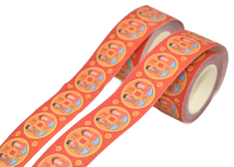Custom Printed CMYK Waterproof Glitter Washi Tape Manufacturer