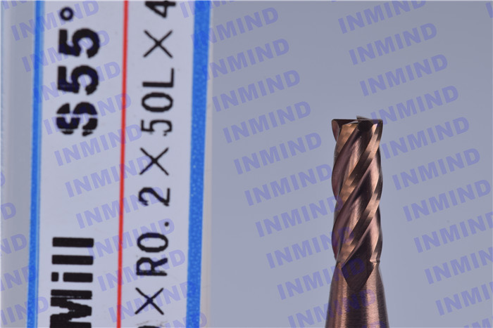Solid Carbide Corner Rounding Milling Cutters , 0.5 UM Grain Size Corner Radius Tool