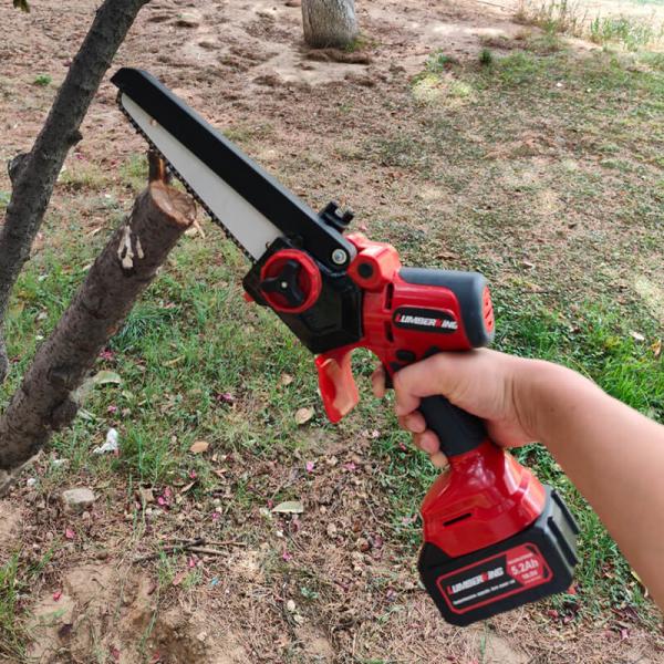 Buy cheap Rechargeable Battery Operated Chain Saw 21V Hand Mini Electric Chainsaw Machine Garden Tool Wood Cutting from wholesalers