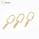 Diy Keychain Crafts / Jewelry Making Metal Locking Carabiner Keychain With Jump