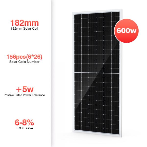 500W 550 Watts 600w Thin Film Flat Monocrystalline PV Panels Module Roof