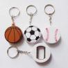 Buy cheap Promotion Football Engrave Keychain Bottle Opener,Die Casting zinc alloy 2D football shape keychain beer bottle opener, from wholesalers