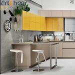 Customized Color Kitchen Cabinets Solid Wood Assemble Laminated Vantage Design