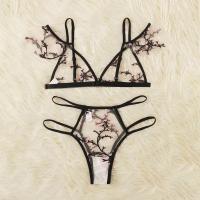 Buy cheap Breathable Antibacterial Sexy Transparent Lace 82 Polyamide Flower Lace Bralette product