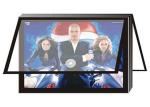 Advertising Black Silver Ultra Slim LED Light AC 100-260V Box Energy Saving