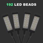 4 Head Desktop Led Grow Light Foldable 18w Clip On Grow Lights For Indoor Plants