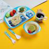 Buy cheap Bamboo Fiber Childrens Dinner Set With Cute Animal Design And FDA Level from wholesalers