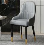 Luxury Kitchen Brushed Steel Dining Chairs Without Wheels