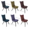 Buy cheap Leathaire Technical Fabric Upholstered Dining Chairs Thickly Foamed Seat from wholesalers