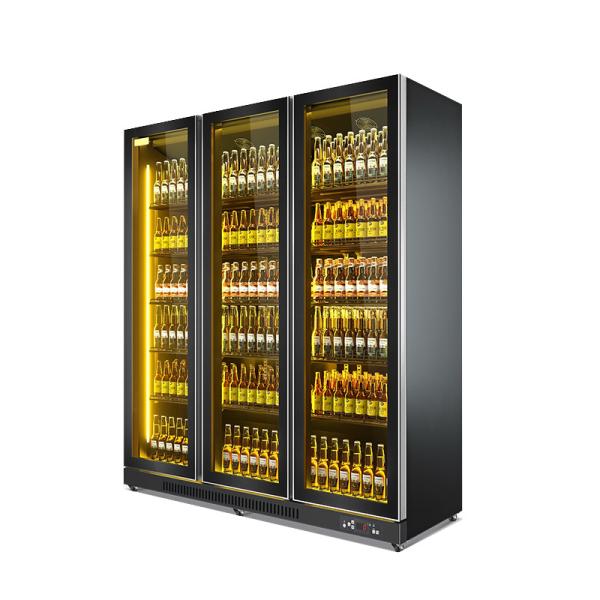 Buy cheap Commercial Bar 3 Glass Doors Upright Display Fridge from wholesalers