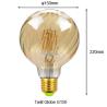 Buy cheap 4W 6W Dimmable Large Globe Light Bulbs G150 G125 G95 Filament Bulb from wholesalers