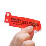 One Time Use RFID Chip Wristband For Waterpark Soft PVC Bracelet 860-960MHz