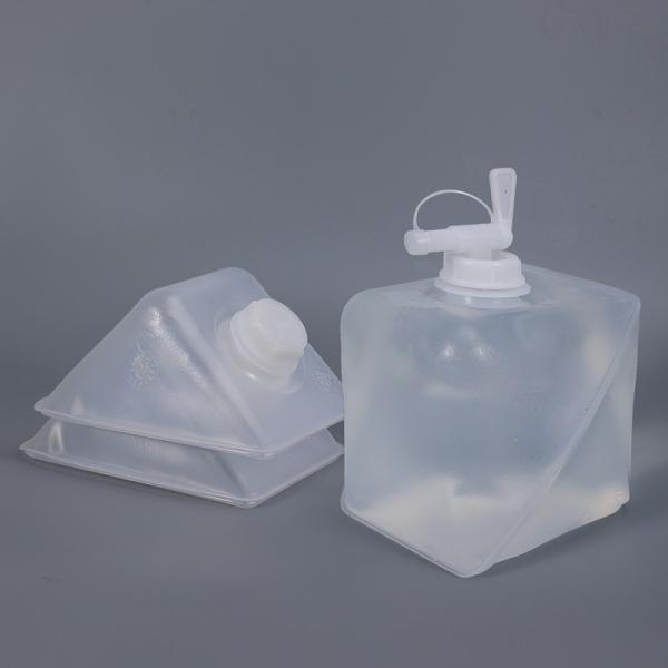 Eco-Friendly 2L Water Container Soft Collapsible Plastic Jerry Can with Faucet