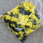 Color White Red Safety Security PE Plastic Chain For Roadway Warning Sign