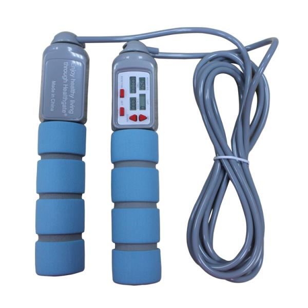 Buy cheap Fitness Jump Rope 20 Kgs PVC Jump Rope For Fitness Training With PP Handle OK-168 Baby Blue Color Skip Rope from wholesalers