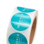 Vinyl Transparent Round Sticker Labels Waterproof Custom Industrial Stickers