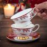 Buy cheap Sustainable Flower Design Porcelain Tea Cup And Saucer Set Perfect For Tea Time from wholesalers