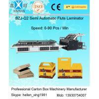 Buy cheap Semi Automatic Cardboard Flute Laminator Machine 2 Layer Paper Laminating product