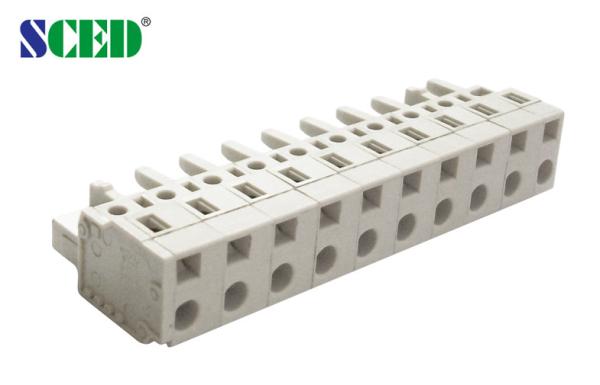 Buy cheap Plug 7.5mm Screwless Female Pluggable Terminal Block For Electric Power 300V 15A from wholesalers
