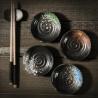 Buy cheap Reactive Glaze Black Porcelain Dinnerware Small Plain Black Eclectic Dishes from wholesalers