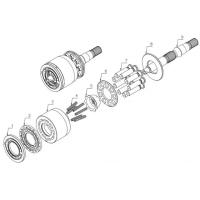 Buy cheap Performance Sauer Danfoss Pump Parts , SPV6-119 Hydraulic Pump Excavator Parts product