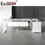 Modern Wood Top Executive Office Furniture Extendable Computer Office Desk
