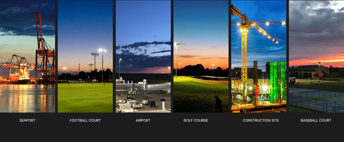 175LM/W 1200W Outdoor LED Sports Lights Rotatable Modular High Efficiency