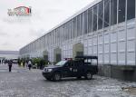 50m Width Outdoor Event Tents With Glass / ABS Walls For 8000-10000 People