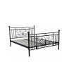 Buy cheap Bedroom Black Queen Wooden Slat Bed Frame Electrostatic Powder Coating from wholesalers