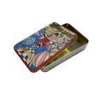 Food Grade Tin Cookie Can , Metal Square Candy Storage Containers