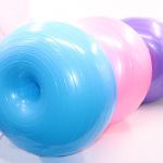 Antibrust Odorless Donut Exercise Ball , Multicolored Yoga Donut Ball