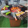 Buy cheap CE Wood Fuel Steel BBQ Grill Outdoor Barbecue Grill 500*500*1000mm from wholesalers