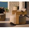 Buy cheap High End Nordic Garden Rust-proof Teak Sofa Set For Outdoor Villa Resort Furniture from wholesalers