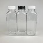 250ml 350ml 500ml Juice Bottle BPA Free Empty Square Shape Plastic PET Beverage