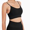 Buy cheap Oem Factory Manufacturer Custom Logo Ladies Sports Bras Gym Workout Seamless Ribbed Bralette from wholesalers